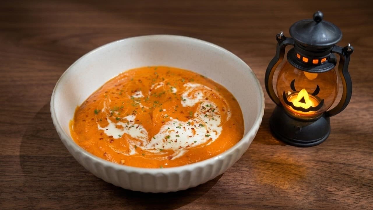 Roasted pumpkin & vegetable soup